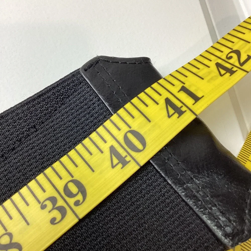 Unique, Renfair, interchangeable stretch belt 2x-3x black, faux leather EUC